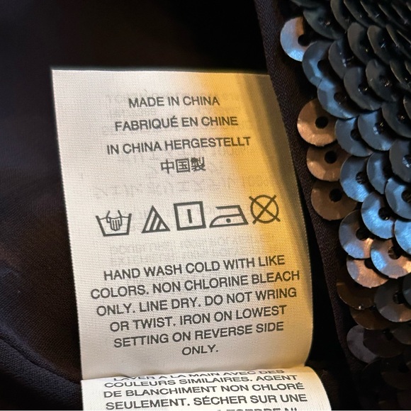 J. Crew, NWT, Sequined Sheath Mini Dress. Navy. Size 2 - Picture 9 of 9